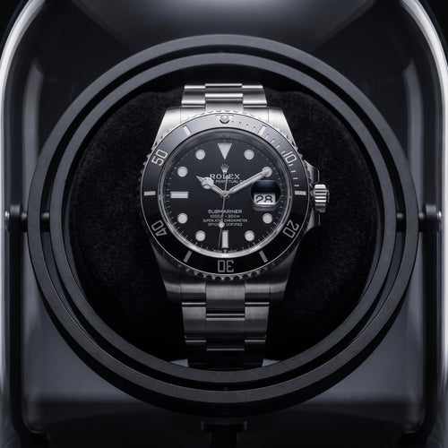 Remontoir de Montre Automatique Sous Dôme  Noir Onyx
