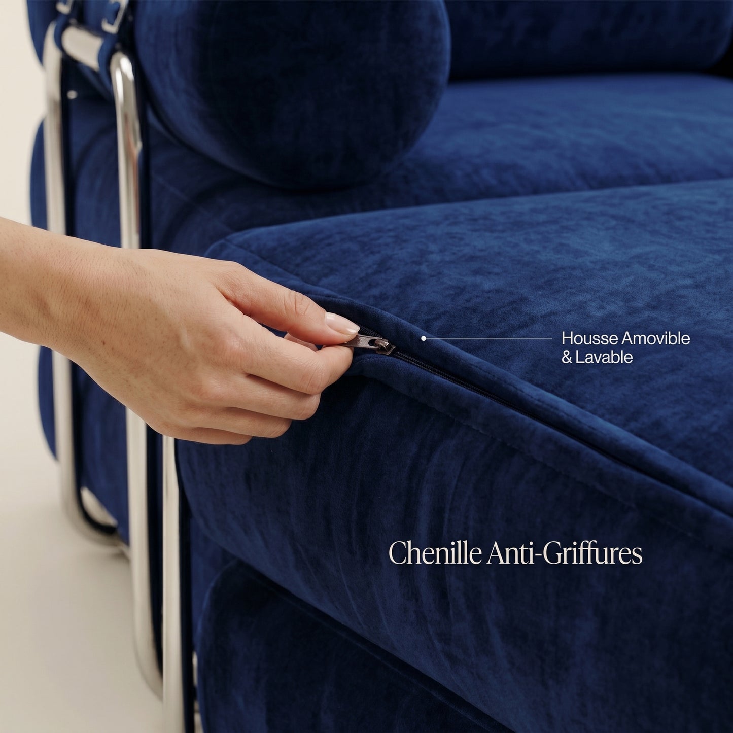 Canapé Compressé Bleu - Le Faubourg Forme