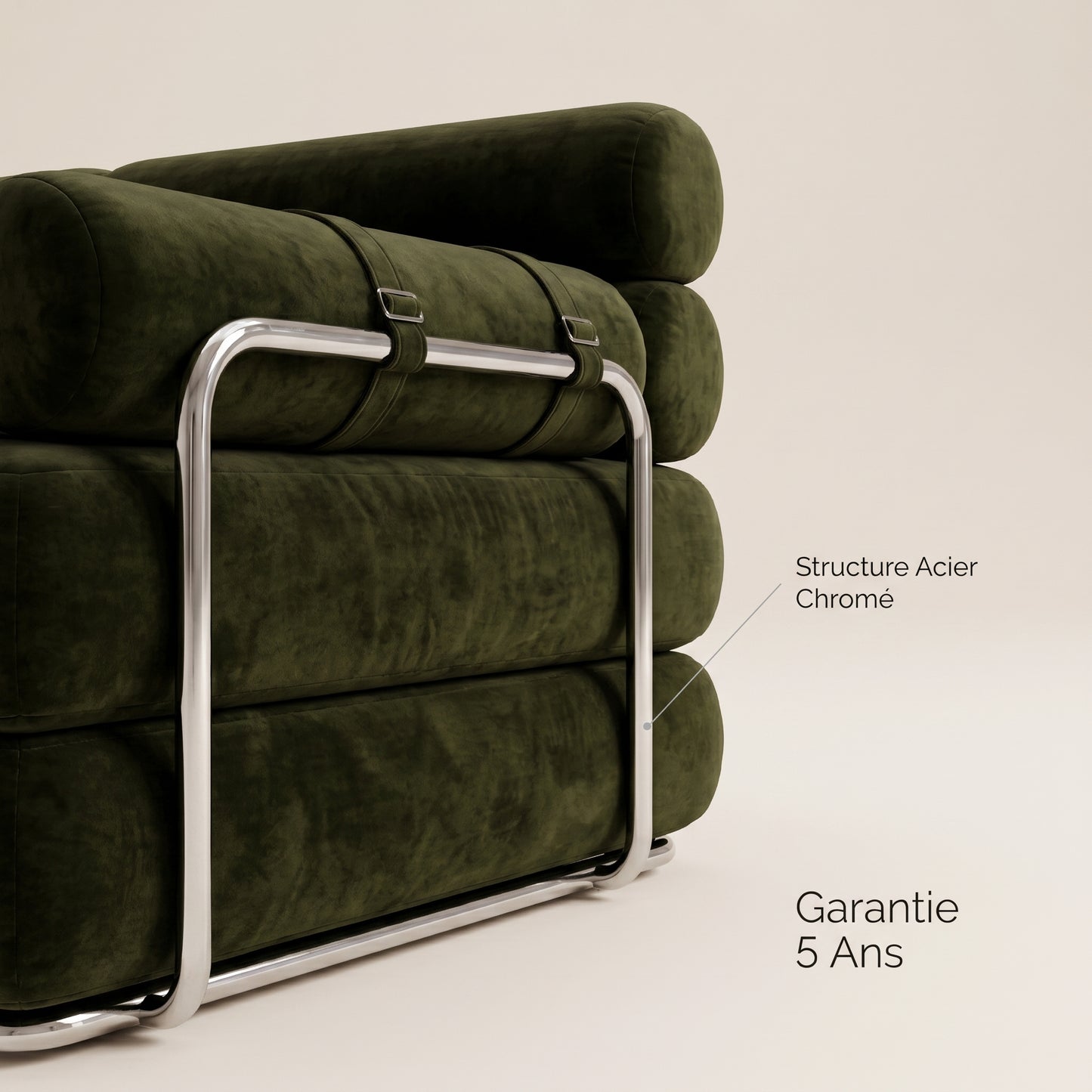 Canapé Compressé Vert - Le Faubourg Forme