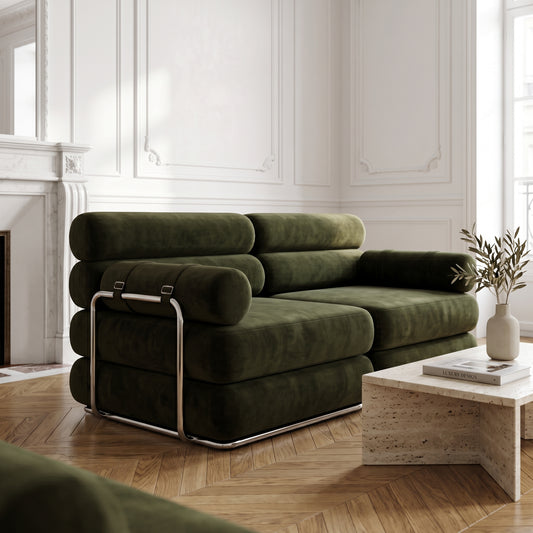 Canapé Compressé Vert - Le Faubourg Forme