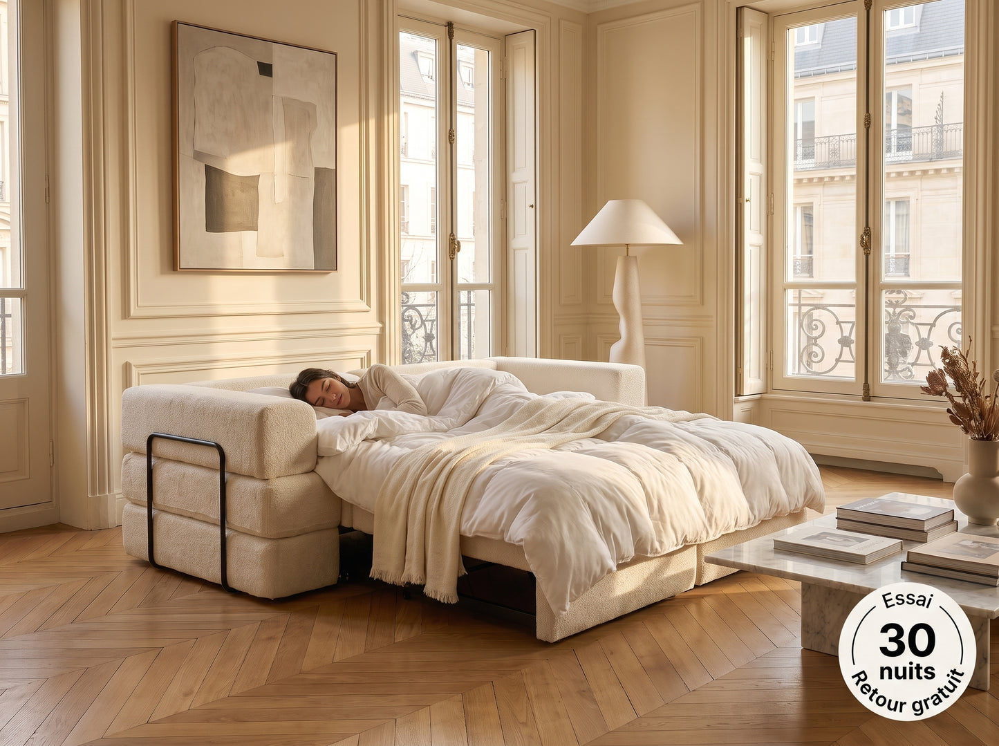 Canapé Compressé Crème - Le Faubourg Souple