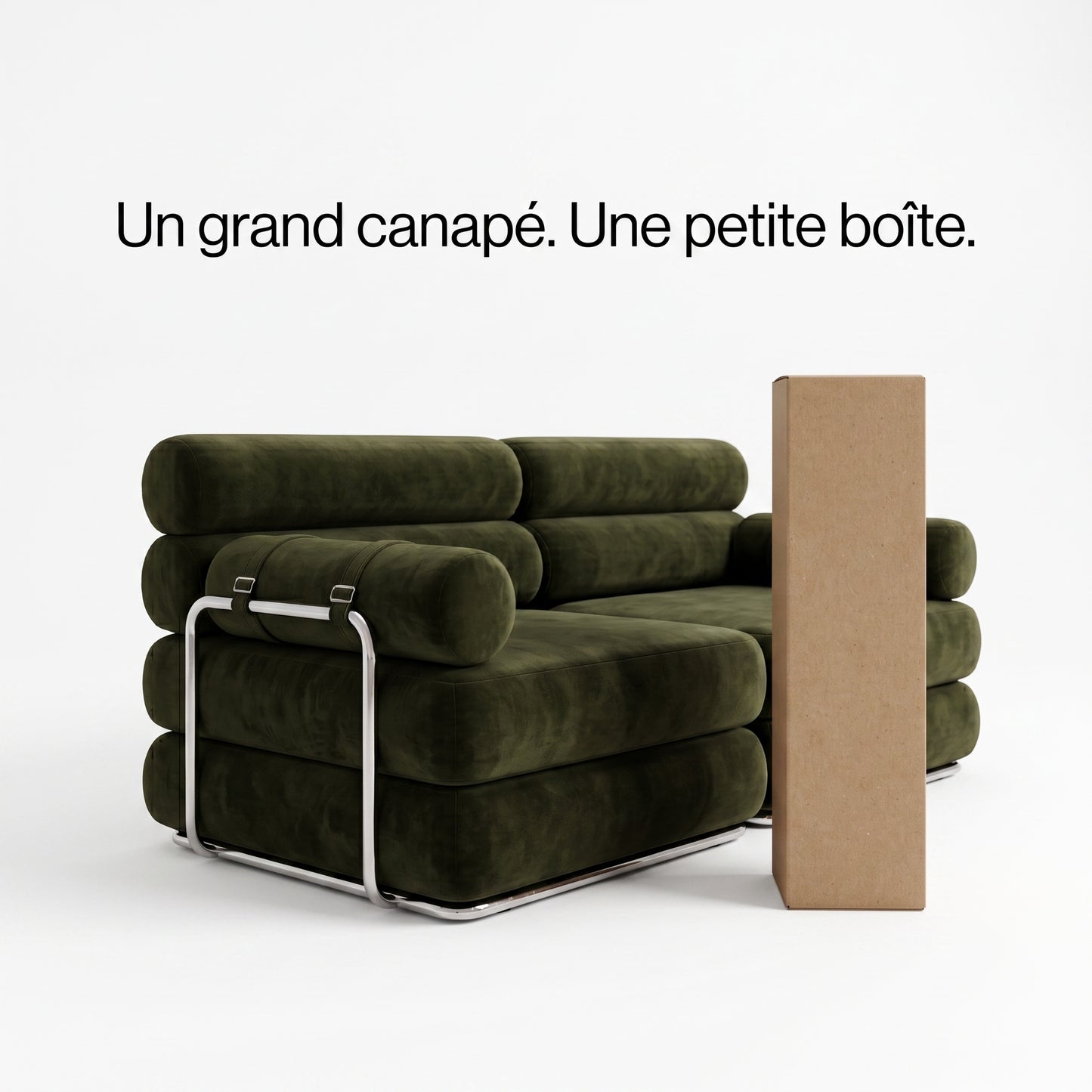 Canapé Compressé Vert - Le Faubourg Forme