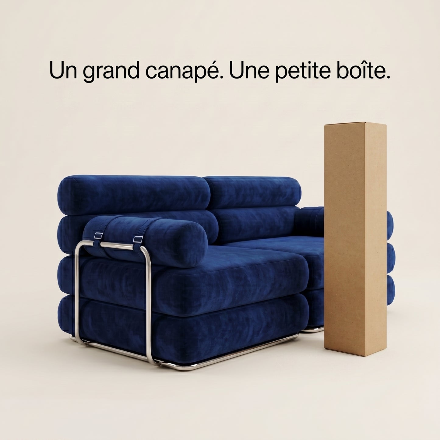Canapé Compressé Bleu - Le Faubourg Forme
