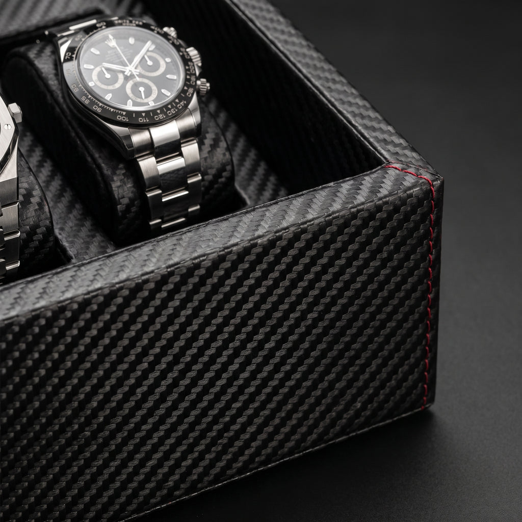 Remontoir Montre Automatique 10 Montres  Édition Master 4+6 Carbone Ardoise
