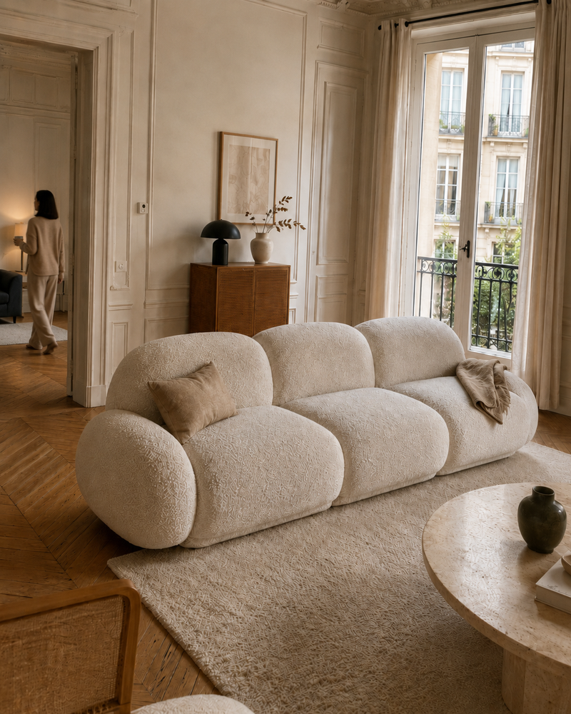 Intérieur avec le canapé Faubourg III — Anne M., Paris 16e