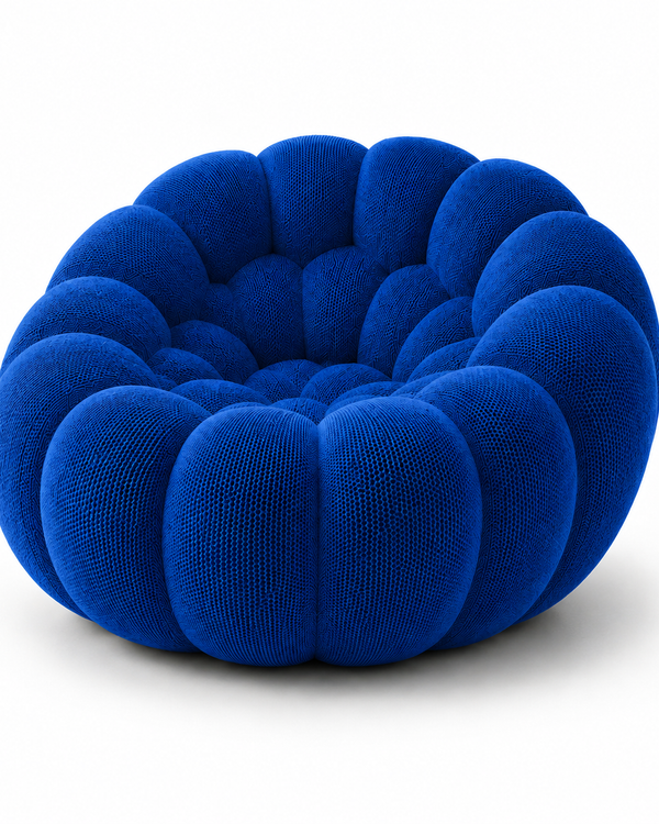 Fauteuil Bubble Bleu Saphir