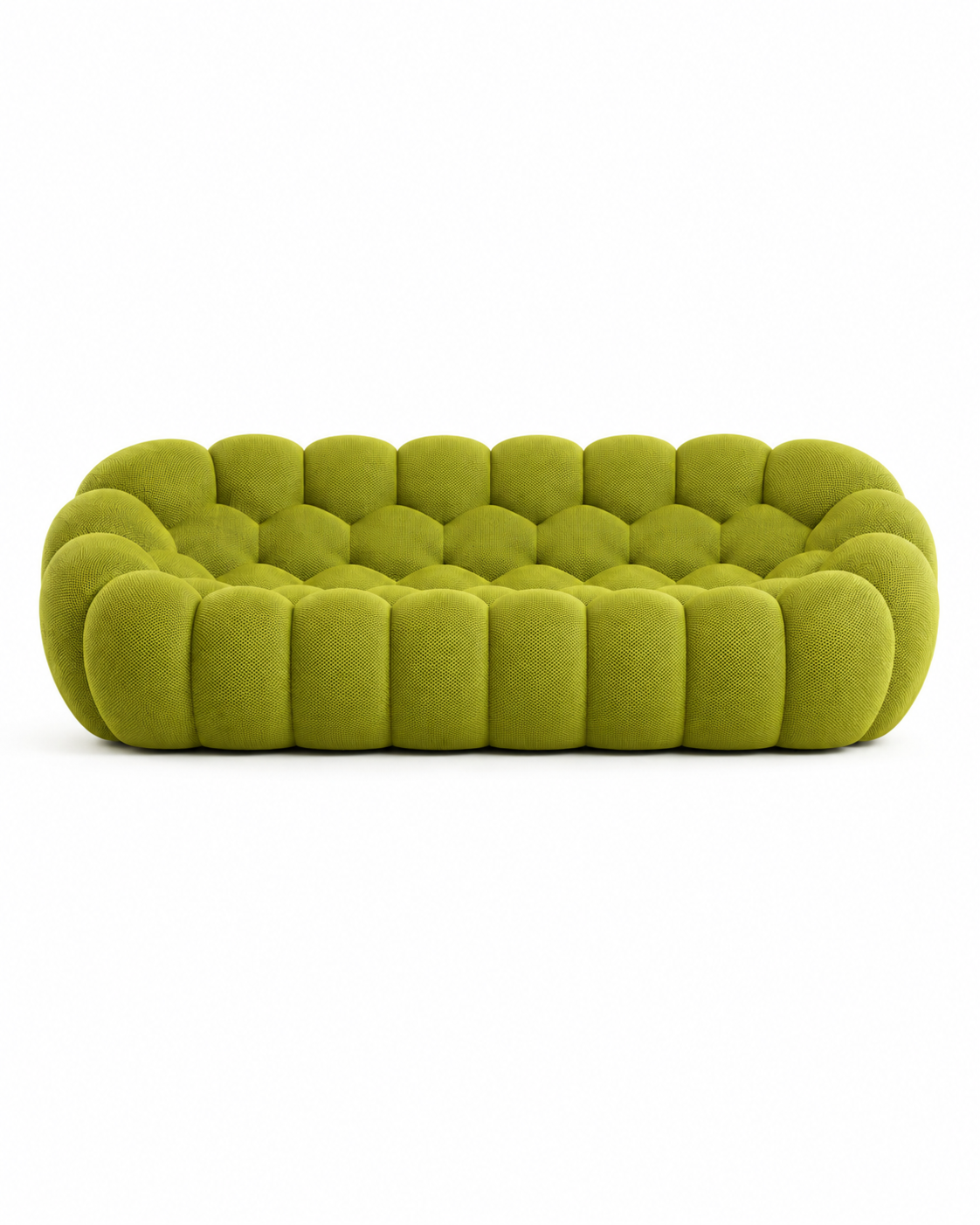 Canapé Bubble Trois Places Vert Olive