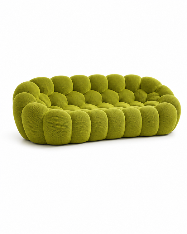 Canapé Bubble Trois Places Vert Olive
