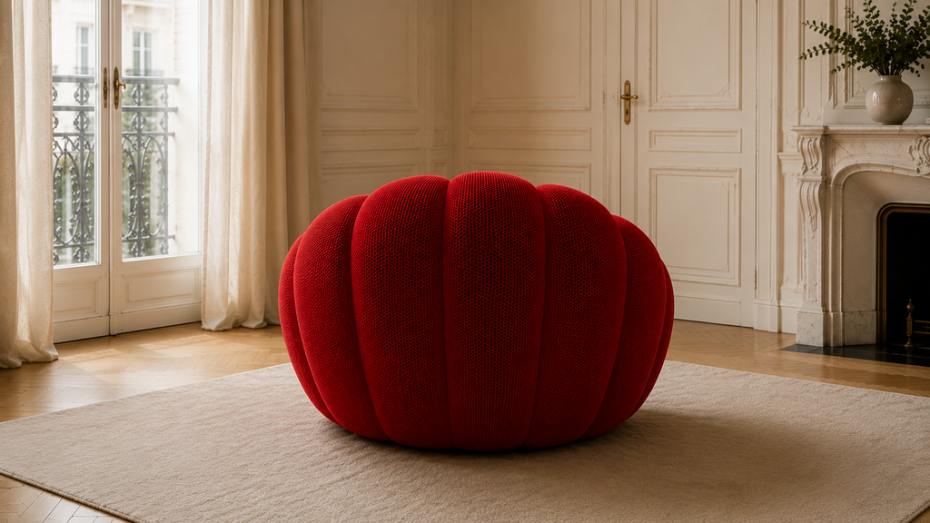 Fauteuil Bubble Rouge Profond