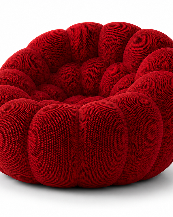 Fauteuil Bubble Rouge Profond