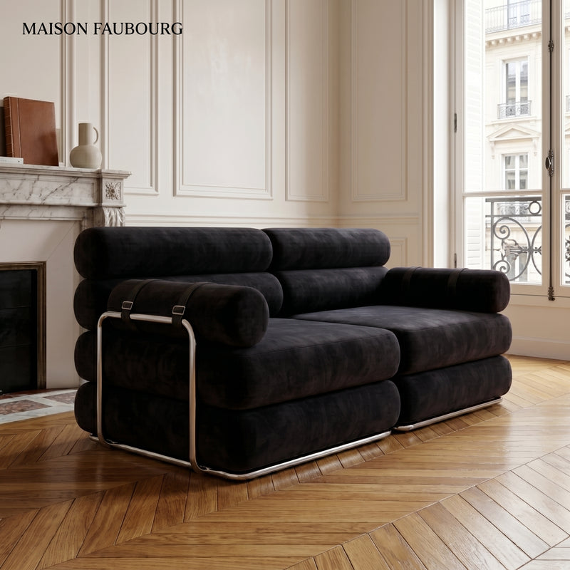Canapé Compressé Noir - Le Faubourg Forme