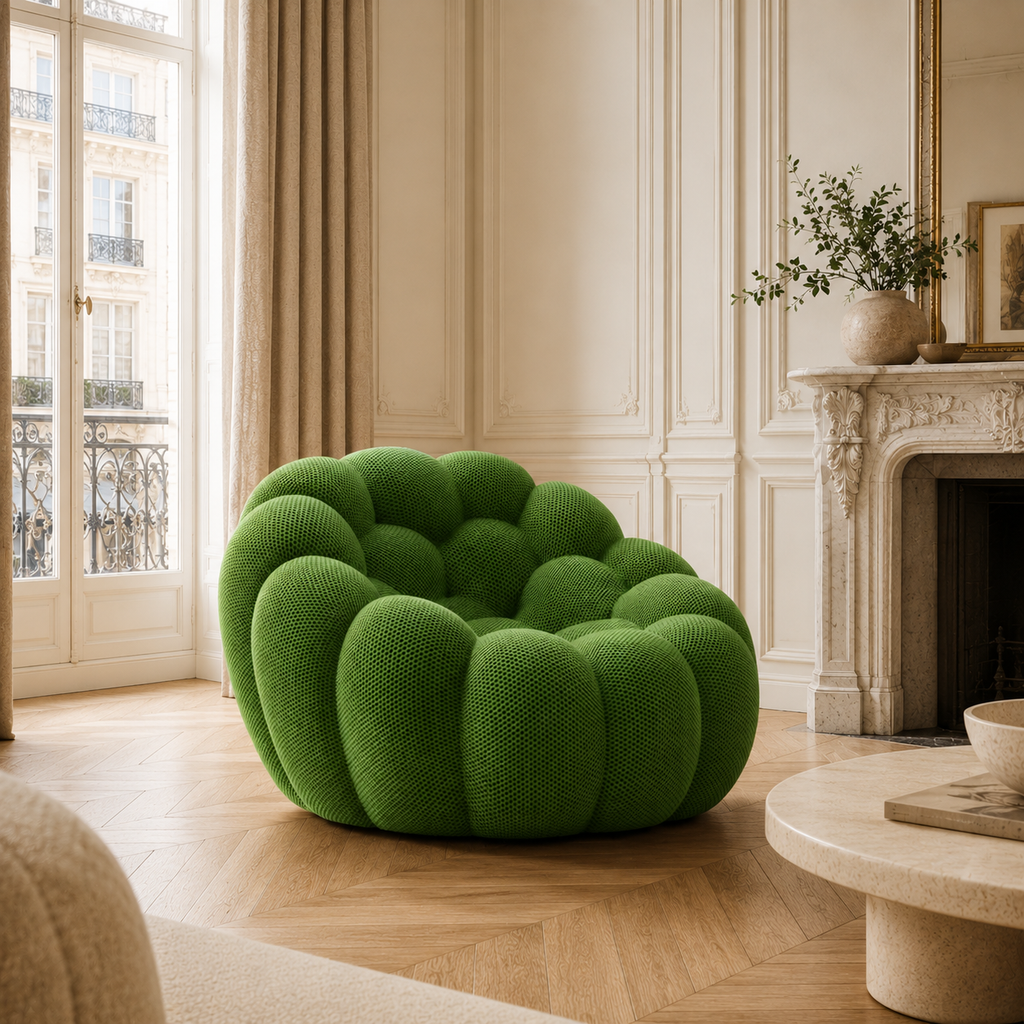 Fauteuil Bubble Vert Olive